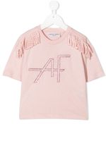 Alberta Ferretti Kids t-shirt à franges - Rose - thumbnail