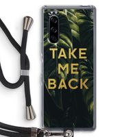 Take me back: Sony Xperia 5 Transparant Hoesje met koord