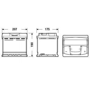 Exide Accu EB500