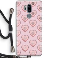 Chicks before dicks: LG G7 Thinq Transparant Hoesje met koord