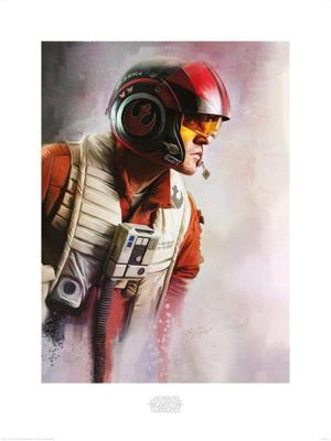 Kunstdruk Star Wars The Last Jedi Poe Paint 60x80cm