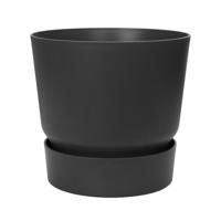 ELHO Greenville 40 ronde bloempot - Buiten - Ø 39 x H 36,8 cm - Zwart living