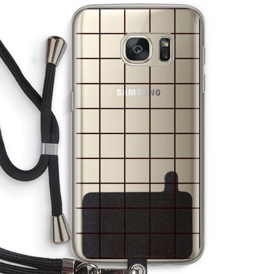 Rooster: Samsung Galaxy S7 Transparant Hoesje met koord