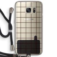 Rooster: Samsung Galaxy S7 Transparant Hoesje met koord