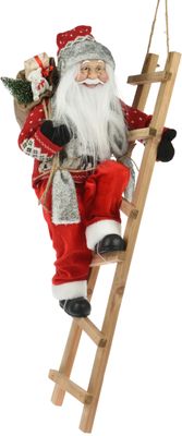 Kerstman op trap staand - Nampook