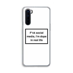 I'm dope: OnePlus Nord Transparant Hoesje