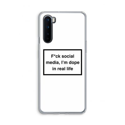 I'm dope: OnePlus Nord Transparant Hoesje