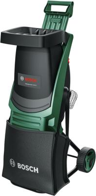 Bosch Groen UniversalShredder Fluisterhakselaar 2x18V-25 | 1x Aanduwstok + 28L Opvangzak | Zonder Accu en Lader - 06008E0001