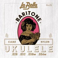 La Bella L-25 snarenset bariton ukelele - thumbnail