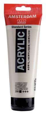 Royal Talens Amsterdam Standard Series Acrylverf Tube 250 ml - Titaanbuff Donker 290