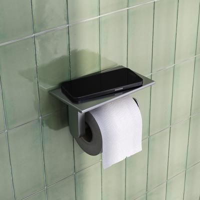 Toiletrolhouder Brauer Brushed Edition Met Planchet RVS Geborsteld PVD Brauer
