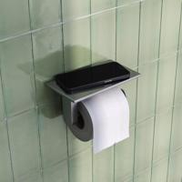 Toiletrolhouder Brauer Brushed Edition Met Planchet RVS Geborsteld PVD Brauer