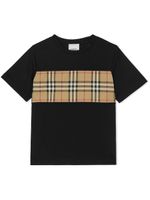 Burberry Kids t-shirt en coton à motif Vintage Check - Noir - thumbnail