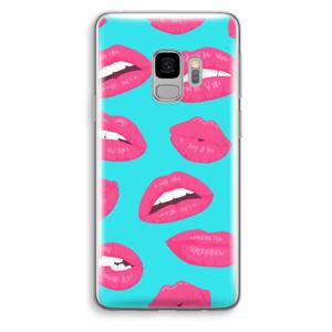 Bite my lip: Samsung Galaxy S9 Transparant Hoesje