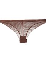 Maison Close culotte à effet de transparence - Marron