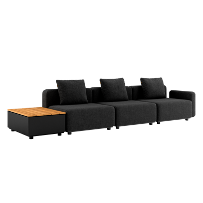 Cobana Lounge Sofa - 3 seater w/ Patio Storage Table