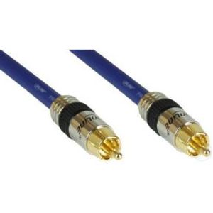 InLine 89405P audio kabel 5 m RCA Blauw