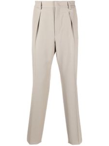 FENDI pantalon de costume à design plissé - Tons neutres