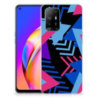 OPPO A94 5G | Reno5 Z | TPU Hoesje | Funky Triangle