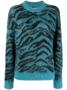Zadig&Voltaire pull en maille à motif zébré - Bleu