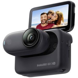 Insta360 GO 3S (64GB) Midnight Black Actioncam 4K, Bluetooth, Beeldstabilisering, Mini-camera, Spatwaterdicht, Touchscreen, Waterdicht, Slow motion, Time-lapse