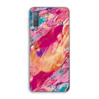 Pastel Echoes: Samsung Galaxy A7 (2018) Transparant Hoesje