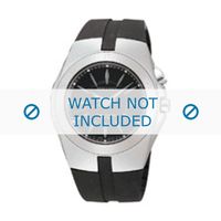 Seiko horlogeband 5M62-0AL / SKA203J2 Rubber Zwart 16mm - thumbnail