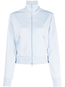 Courrèges pull à col montant zippé - Bleu