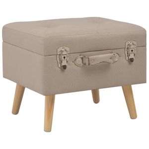 Opbergkruk 40 cm stof beige