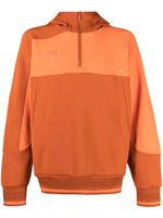 Y-3 hoodie zippé à patch logo - Orange