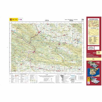Topografische kaart 136 MT50 Oña | CNIG - Instituto Geográfico Nacional1