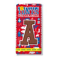 Tony's Chocolonely - Chocoladeletter reep Melk "D" - 180g - thumbnail