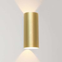 Artdelight Wandlamp Brody 2 lichts H 18 cm mat goud