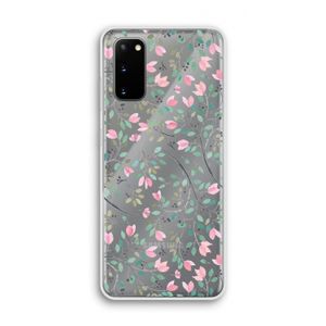 Sierlijke bloemen: Samsung Galaxy S20 Transparant Hoesje