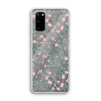 Sierlijke bloemen: Samsung Galaxy S20 Transparant Hoesje