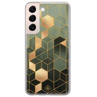 Samsung Galaxy S22 Plus siliconen hoesje - Kubus groen