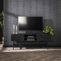 LifestyleFurn TV-meubel Novy Mangohout, 140cm - Massief mango zwart - thumbnail