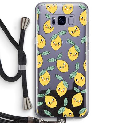 Citroenen: Samsung Galaxy S8 Plus Transparant Hoesje met koord