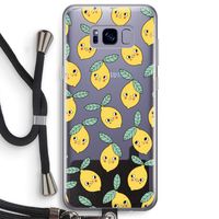 Citroenen: Samsung Galaxy S8 Plus Transparant Hoesje met koord