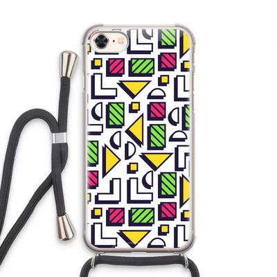 8-bit N°4: iPhone 8 Transparant Hoesje met koord