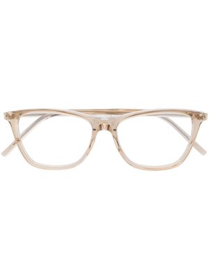 Saint Laurent Eyewear lunette de vue à monture papillon - Tons neutres