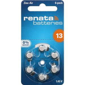 Renata Knoopcel ZA13 1.4 V 6 stuk(s) 305 mAh Zink-lucht Hearing Aid PR48