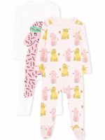 Stella McCartney Kids grenouillère à imprimé graphique - Rose