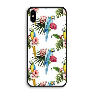 Kleurrijke papegaaien: iPhone X Biologisch afbreekbaar hoesje