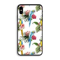 Kleurrijke papegaaien: iPhone X Biologisch afbreekbaar hoesje