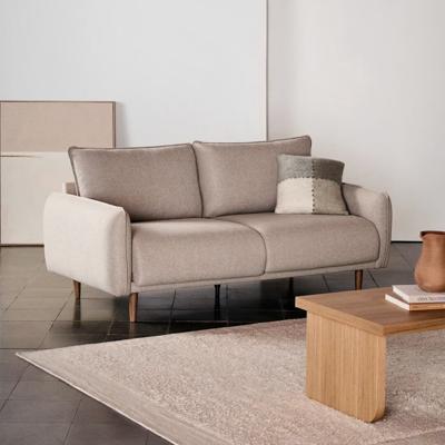 Kave Home 2-zits Bank 'Carlota' Structuurstof, kleur Beige