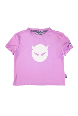 SUPERREBEL Meisjes t-shirt Benica - Fluo paars
