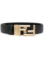 FENDI ceinture à boucle logo - Noir