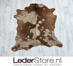 Geitenhuid bruin beige 80x85cm