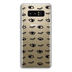 Eye pattern #2: Samsung Galaxy Note 8 Transparant Hoesje